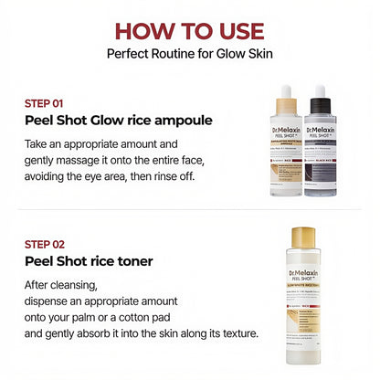 Dr.Melaxin Peel Shot Glow Rice Line