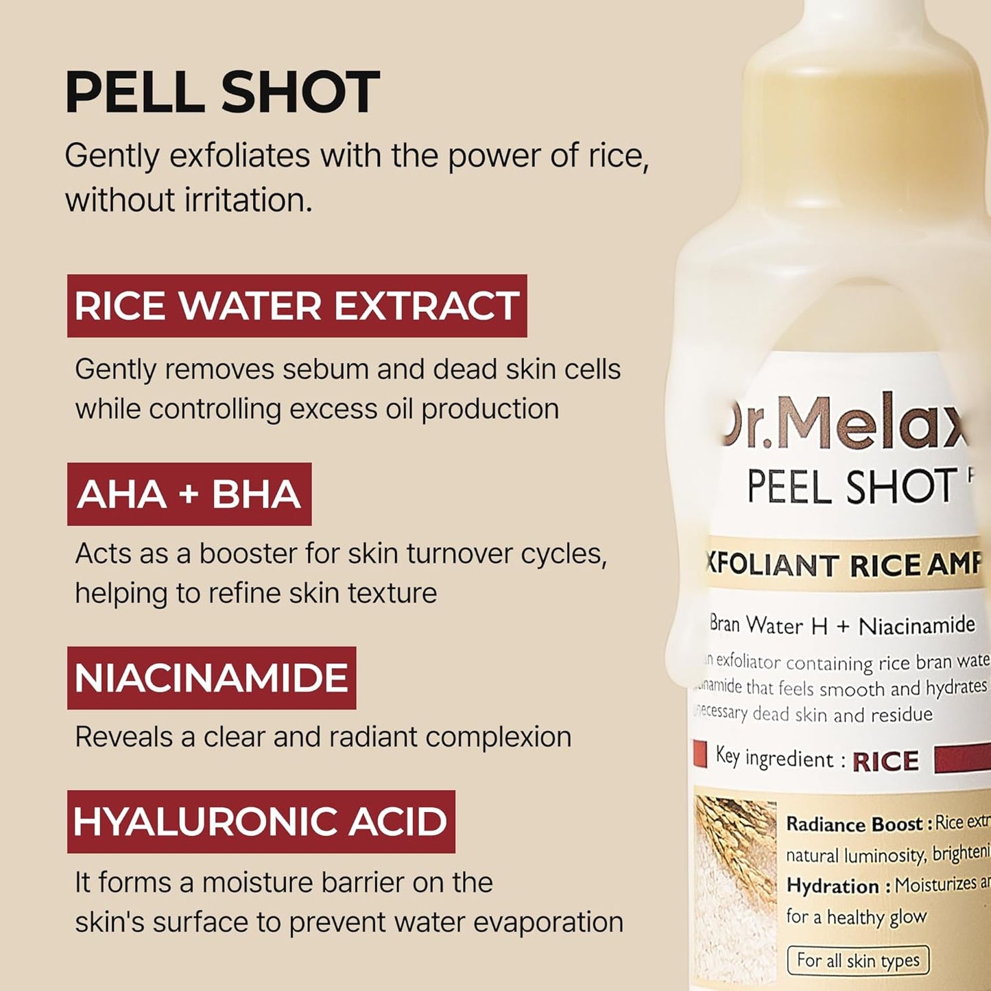 Dr.Melaxin Peel Shot Glow Rice Line